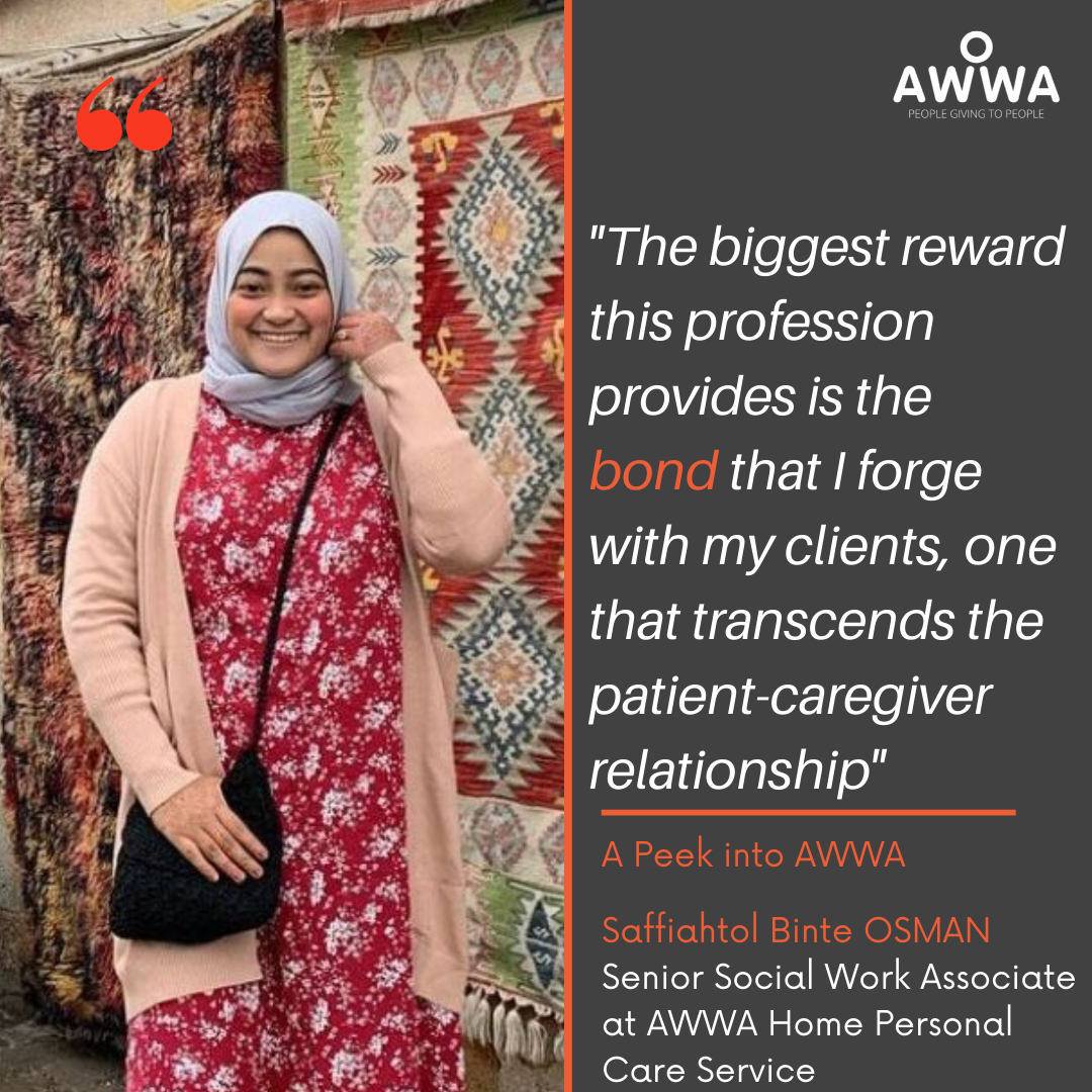 Saffia Senior Social Worker Associate at AWWA Home Personal Care