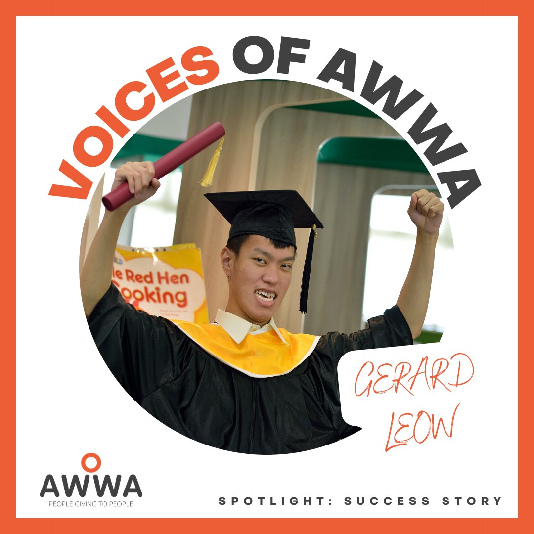Gerard Leow, an ex-student of AWWA School @ Napiri, has graduated! - AWWA